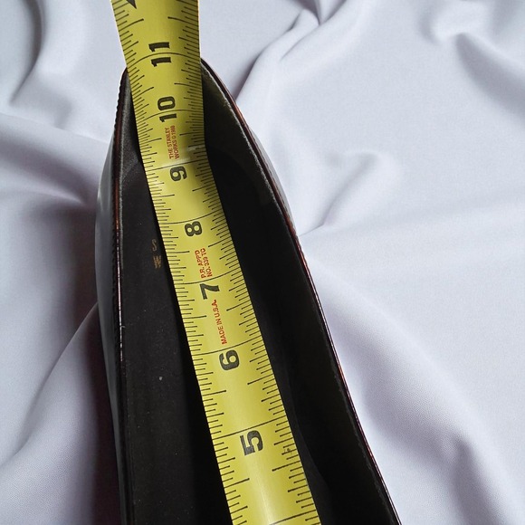 Stuart Weitzman Wedge Heel Pumps Tortoise Patent Leather Shoes 6-7? see chart - Picture 6 of 14
